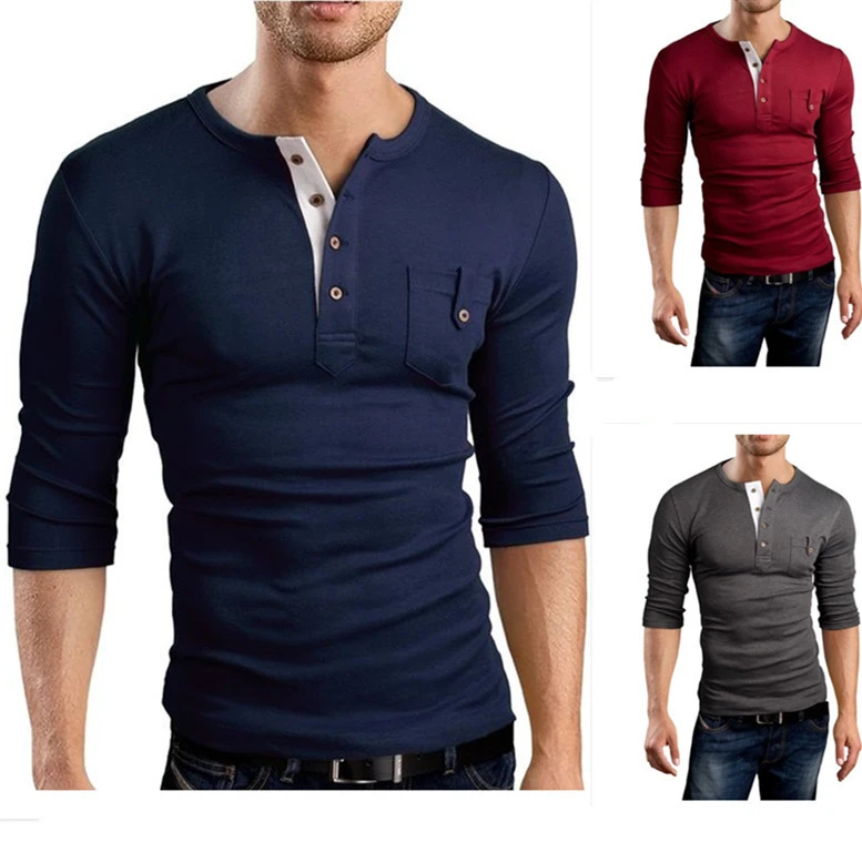 Autumn Foreign Trade New Style Men  Long-sleeved