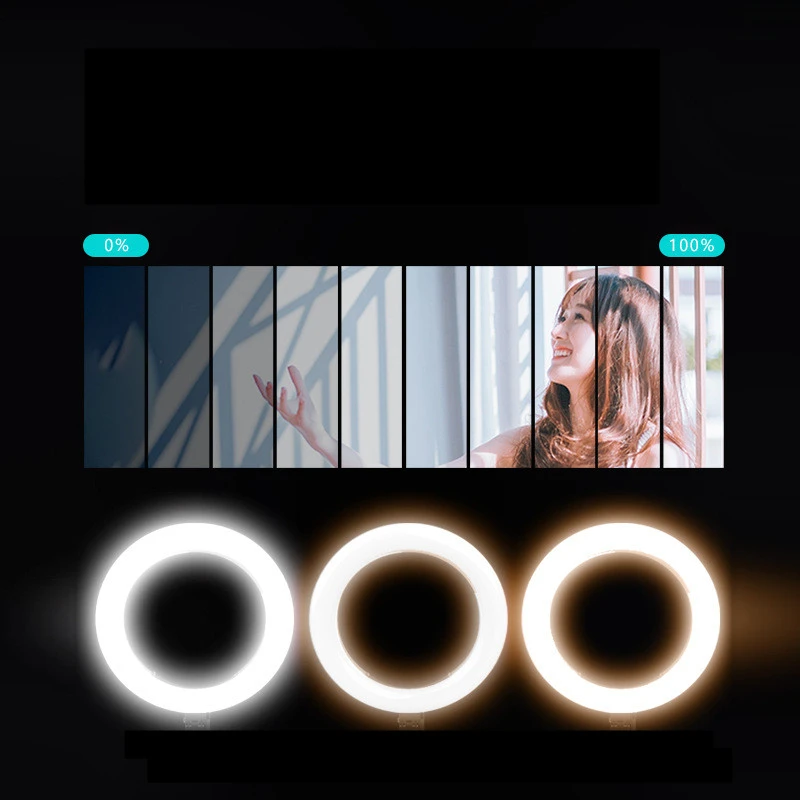 10-inch LED Fill Light Desktop Multi-function Video Recording