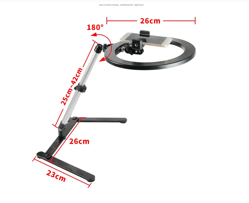 10-inch LED Fill Light Desktop Multi-function Video Recording
