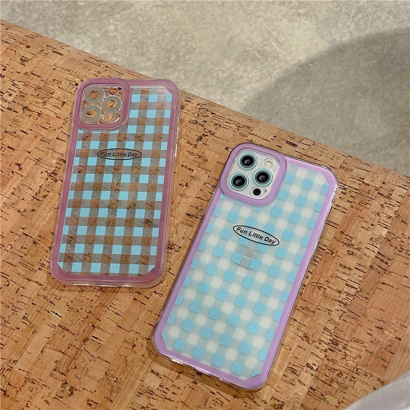 Korean Stripe Mobile Phone Case Is Suitable