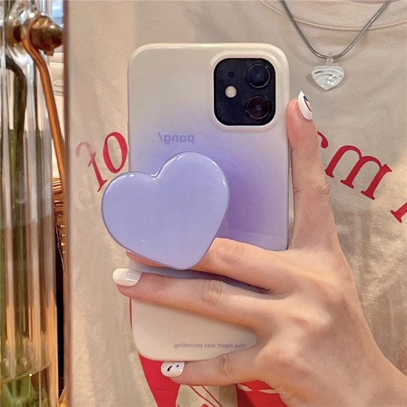 Gradient Purple Bracket Silicone Phone Case