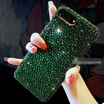 Plastic Phone Case With Rhinestones