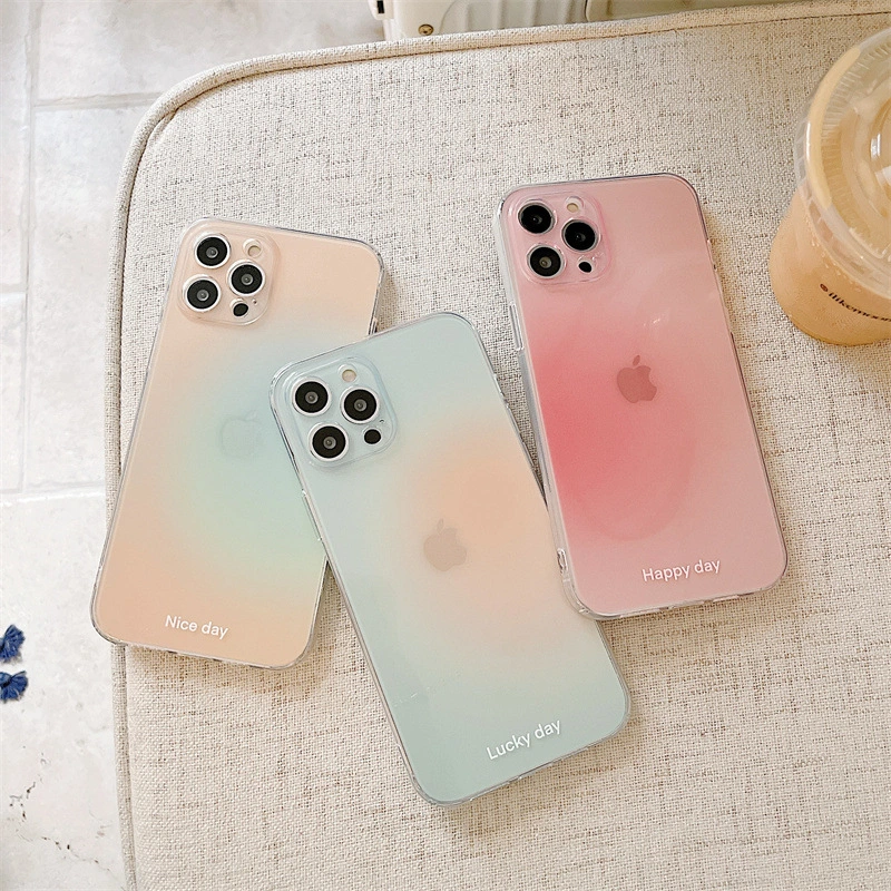 Three-color Gradient Transparent Girlfriends Transparent Soft Shell