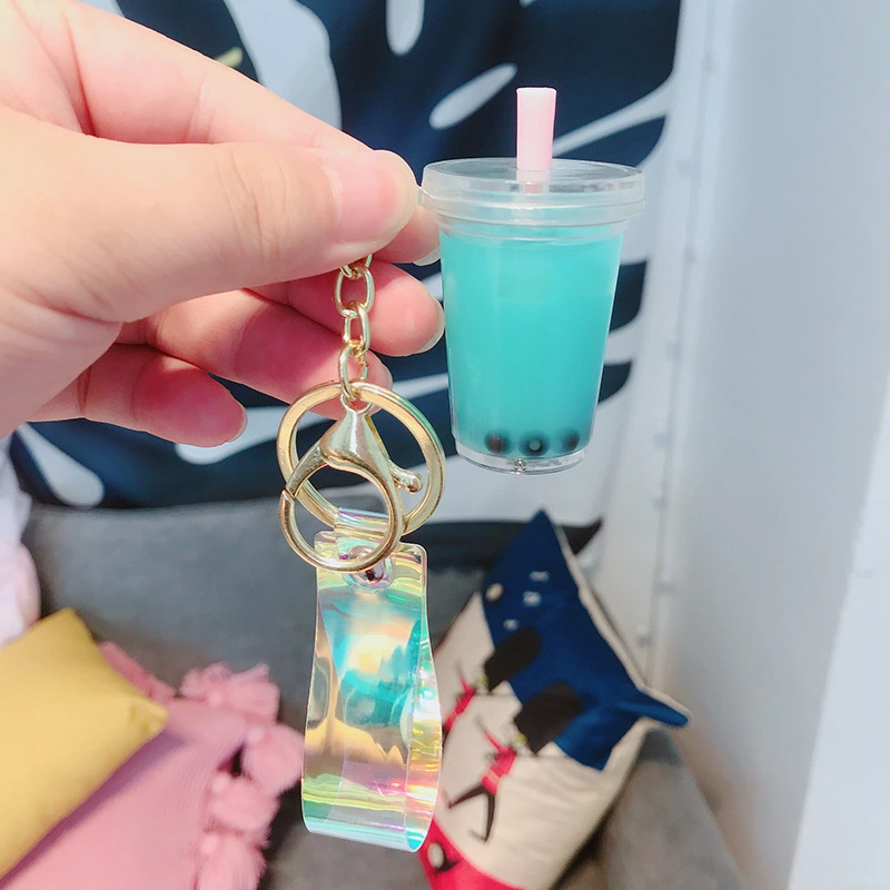 Acrylic Small Gift Simulation Beverage Keychain