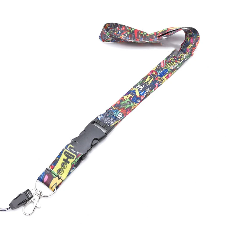 Low Lying Buckle Mobile Phone Lanyard Long Key Work Permit Sling