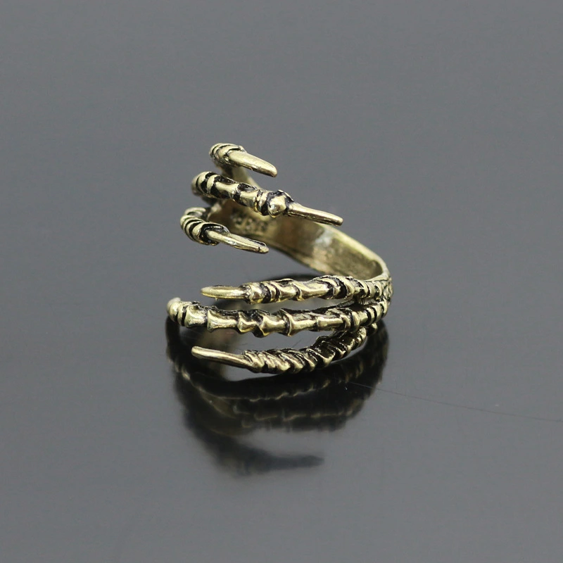 European And American Punk Gothic Eagle Claw Ring