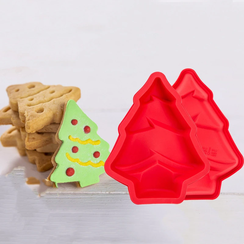 Cake Moulds Silicone Christmas Cookies For Home Kitchen