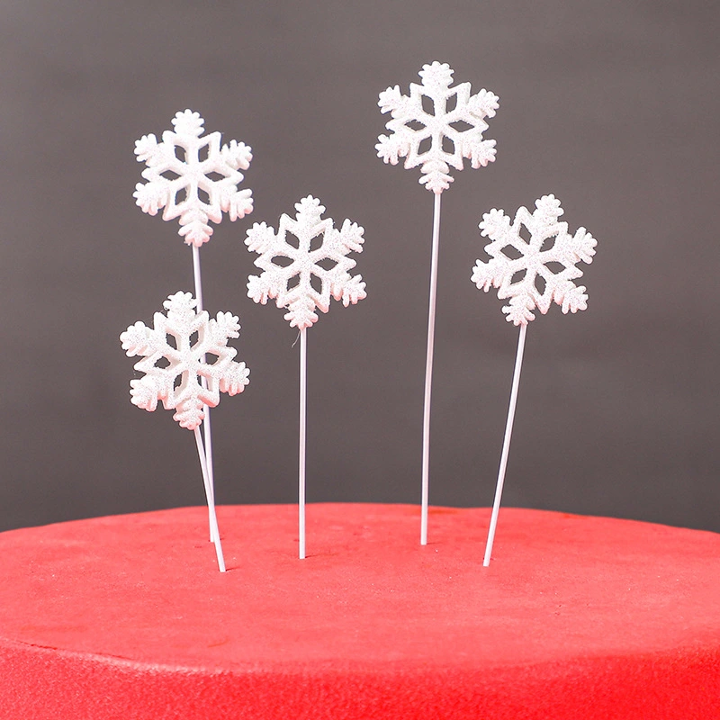 Christmas Snow Cake Decoration Plug-in Birthday