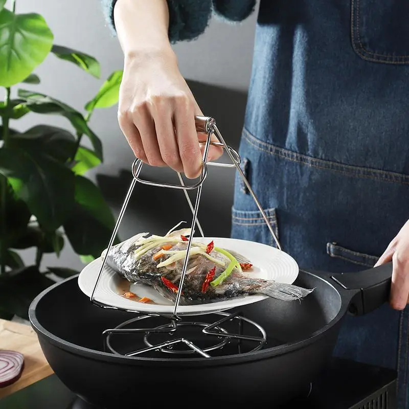 Household Stainless Steel Anti-scald Clamp Plate Grabber