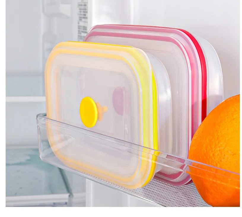 Folding Silicone Lunch Box Travel Silicone Bowl