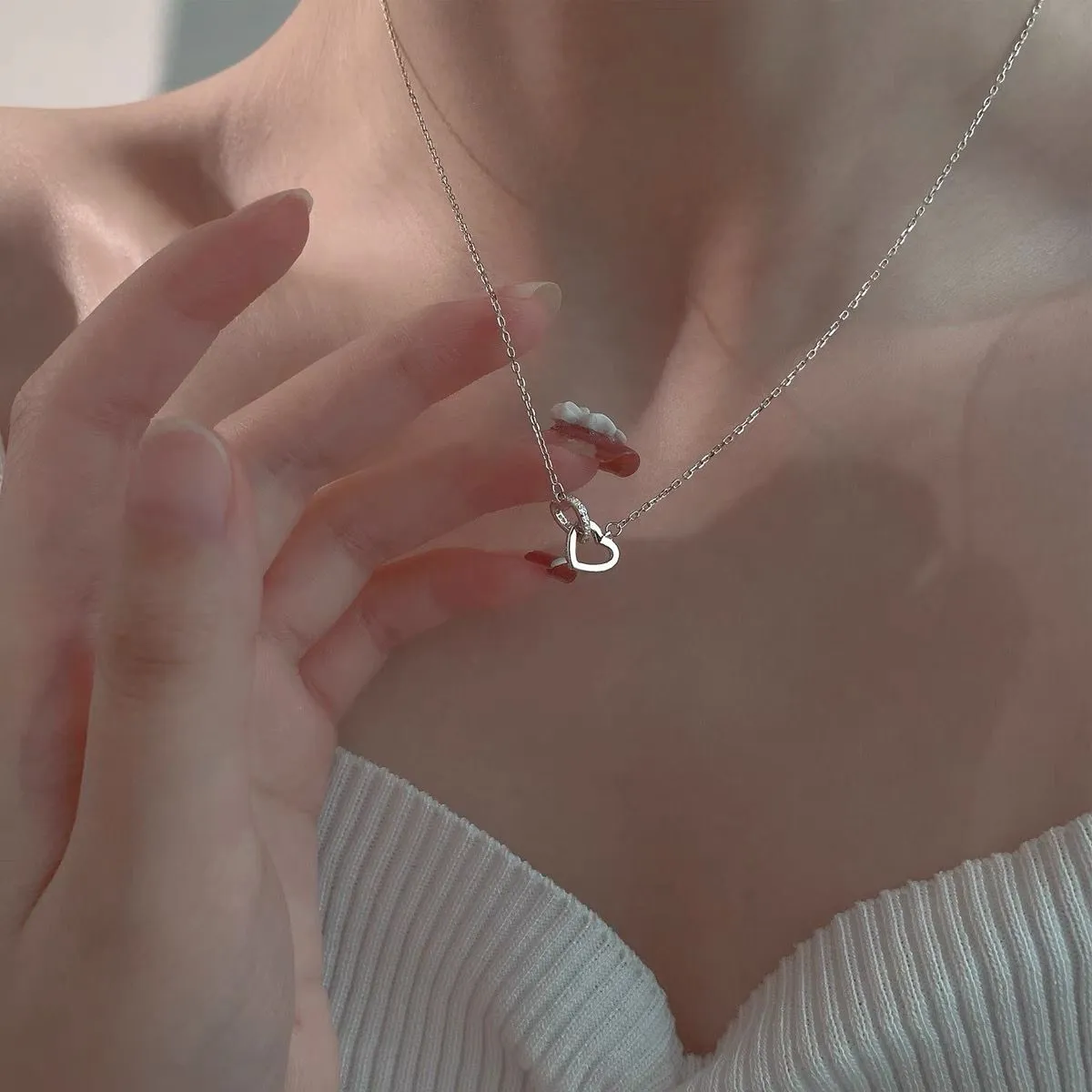 Love Necklace Female Summer Simple Design Light Luxury