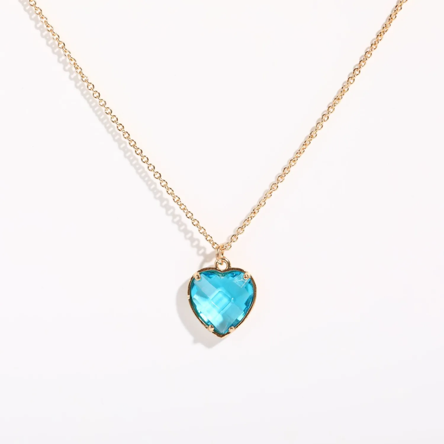 Colorful Zircon Love Element Copper Necklace