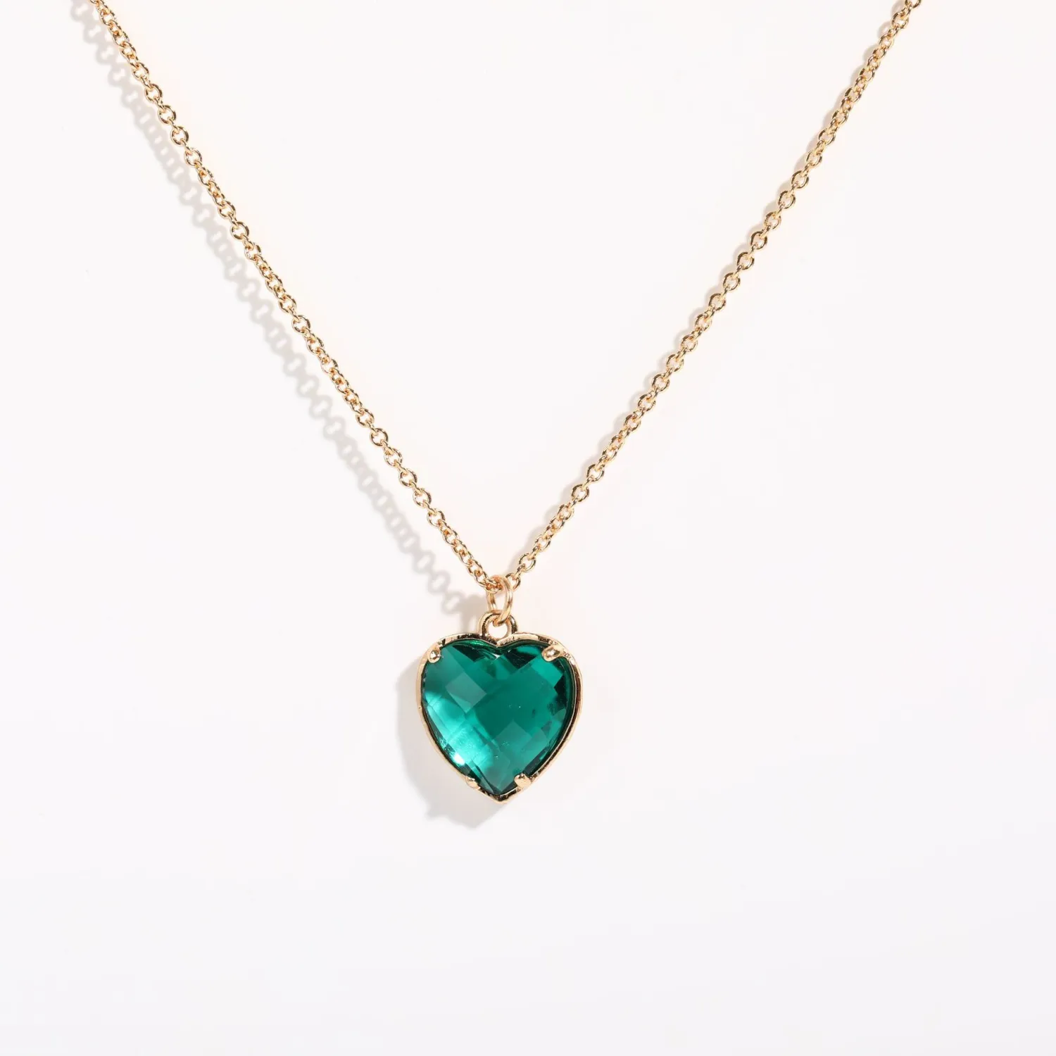 Colorful Zircon Love Element Copper Necklace