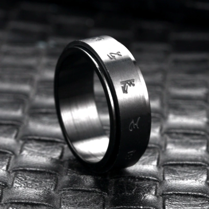 Stainless Steel Rotating Ring Six Words Of Truth