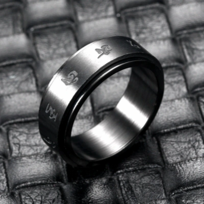 Stainless Steel Rotating Ring Six Words Of Truth