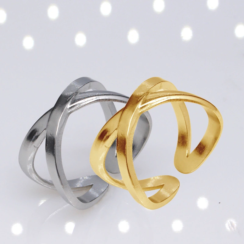 Euramerican Wind Cross Adjustable Titanium Steel Ring Wholesale