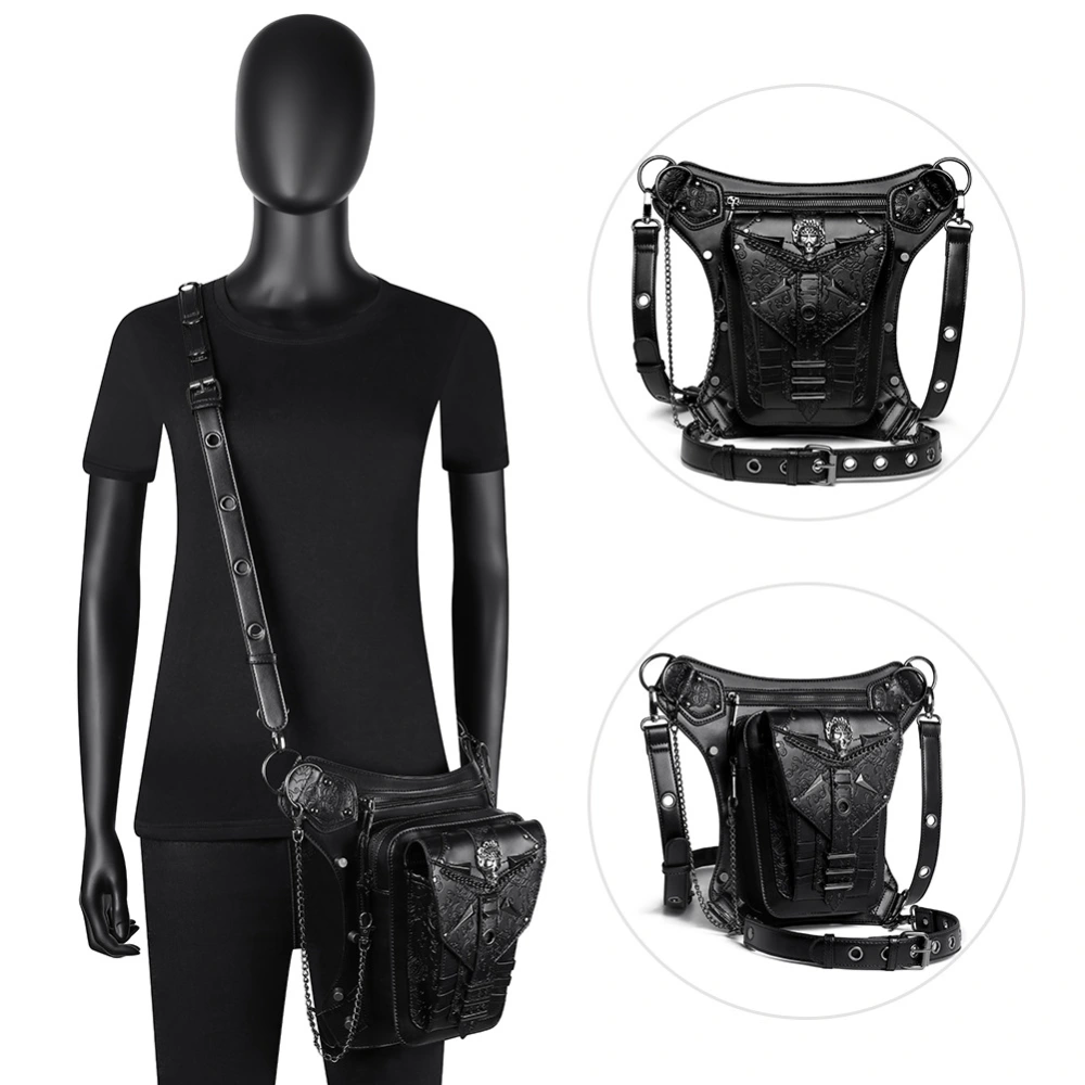 Skull Chain Bag Outdoor Motorcycle Belt Bag