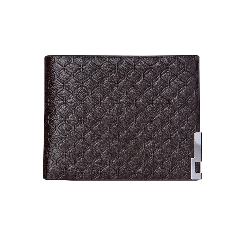 Men's Short Checked Horizontal Coin Purse