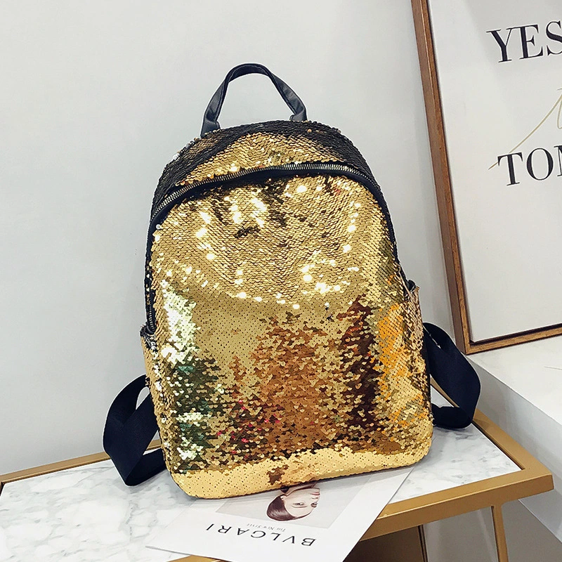New Sequined Backpack Women Korean Version