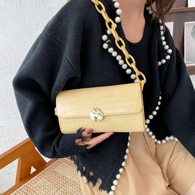 Female Bag Korean StylePattern Chain Shoulder