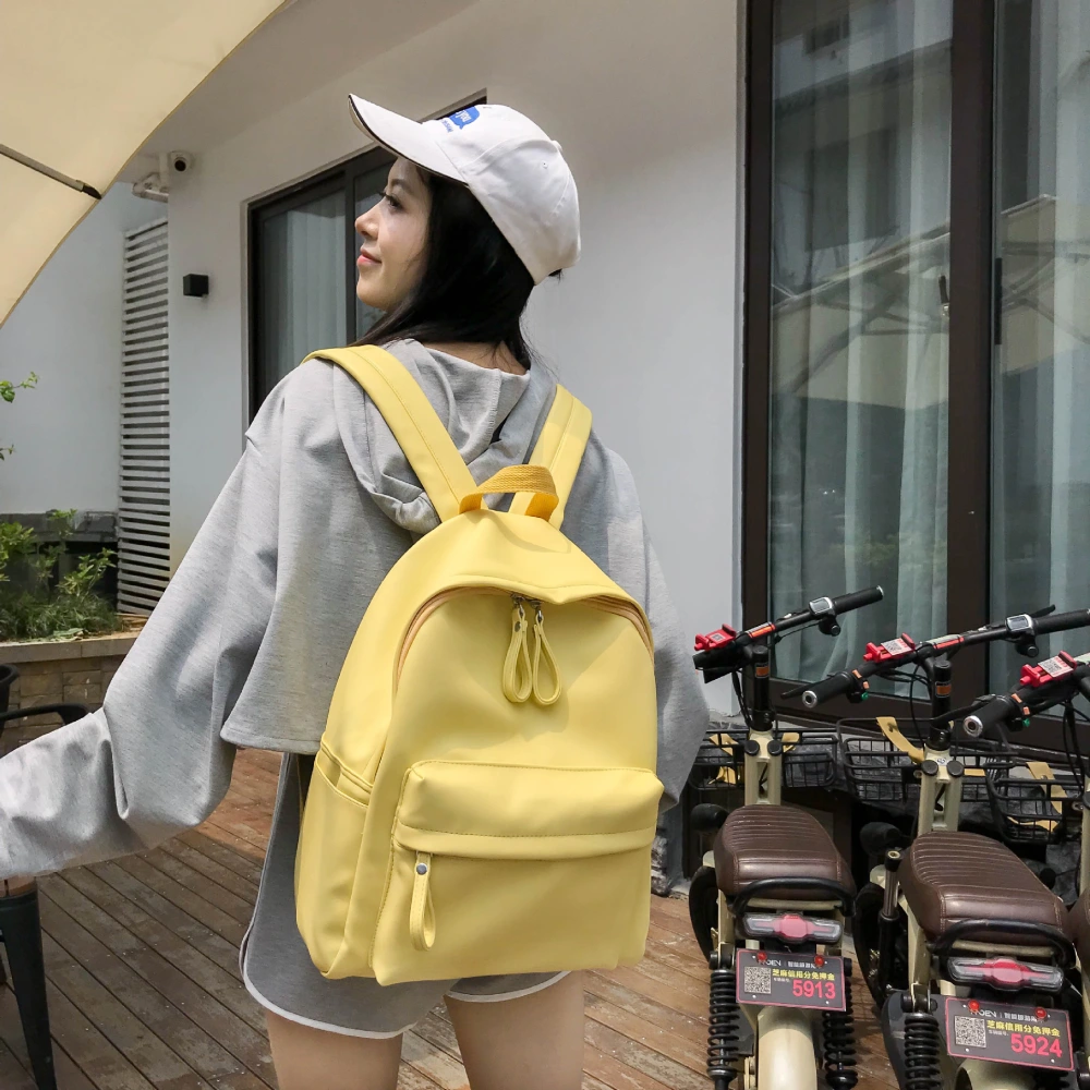 Fashion Campus Casual Pu Leather Backpack Women