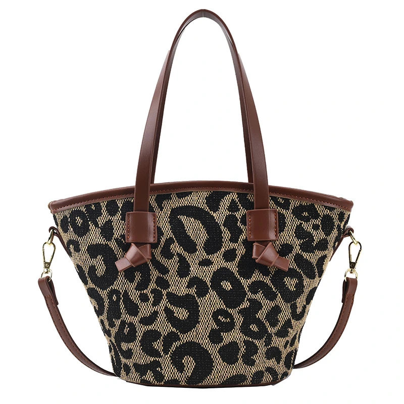 Leopard Print Houndstooth Trend Handbag Personality Foreign