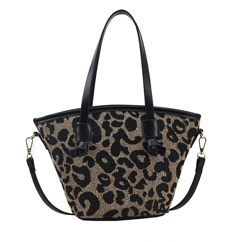 Leopard Print Houndstooth Trend Handbag Personality Foreign