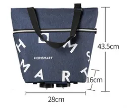 Pull Cart Shopping Food Organizer Trolley Bag On Wheels Bags Folding Portable Shopping Bags Buy Vegetables Bag Tug Package