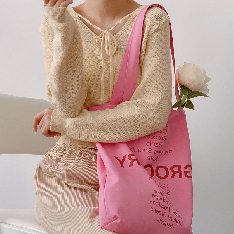 Korean Version Of Sweet And Simple Canvas Portable Shoulder Bag