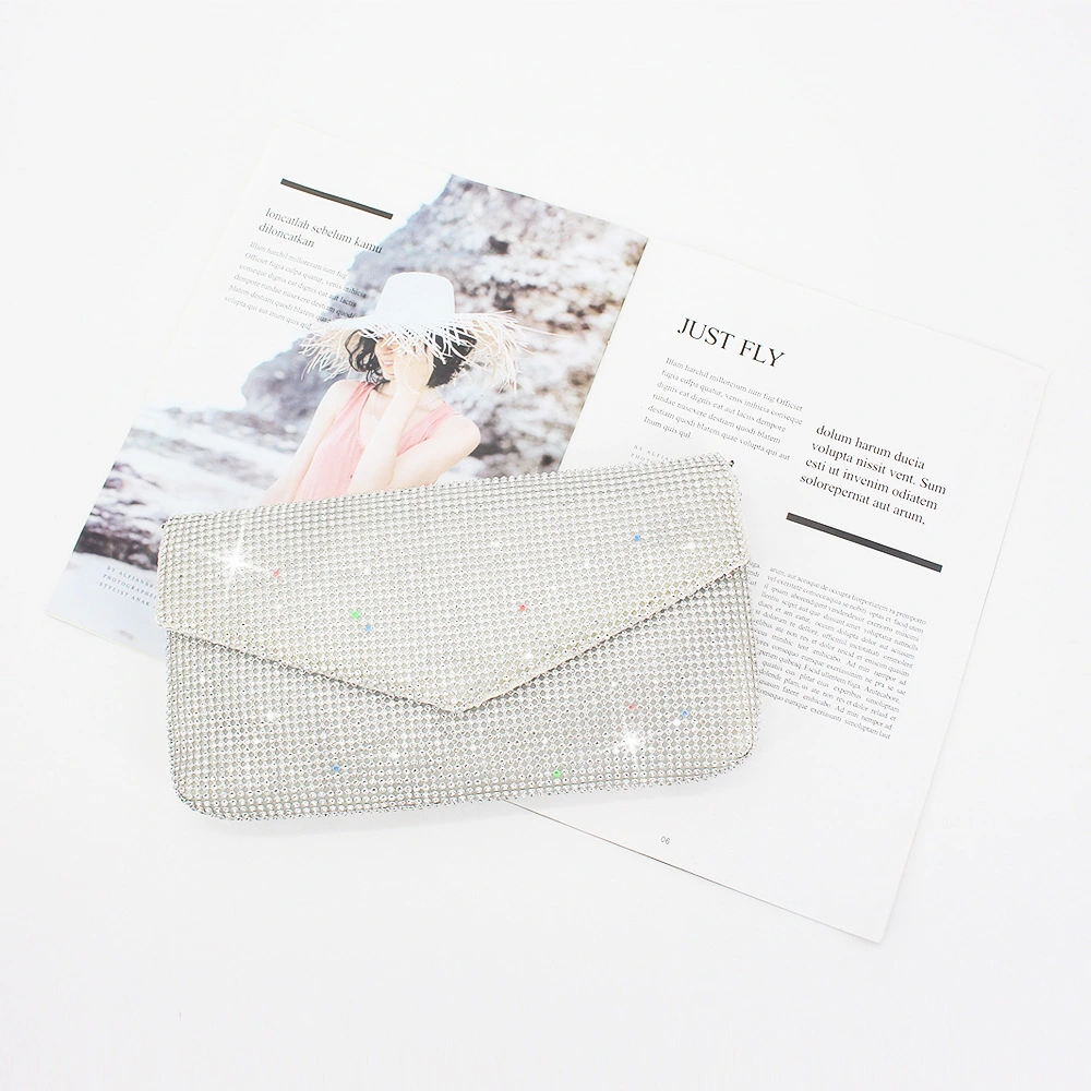 BLINGBING Rhinestone Ladies Dinner Bag Mesh Rhinestone Clutch