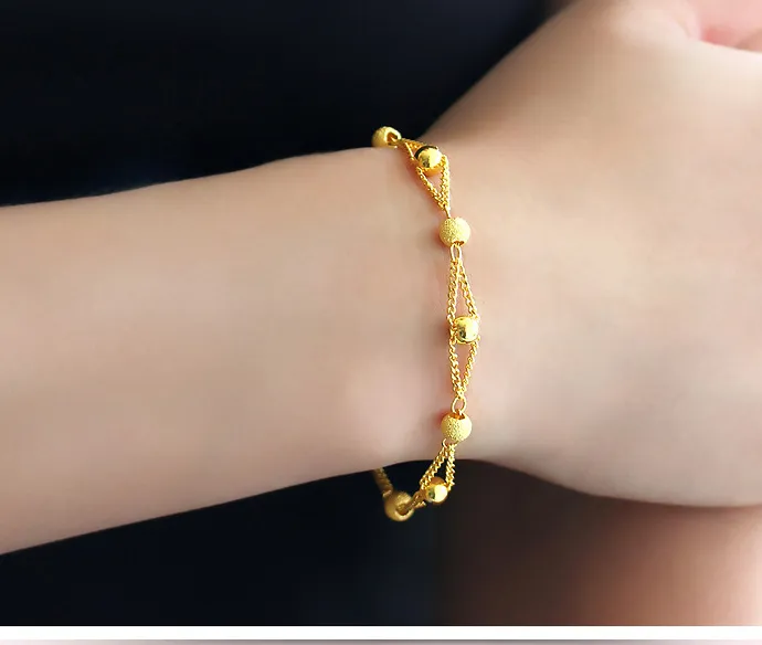 European And American Beads Bracelet Euro Gold Wedding