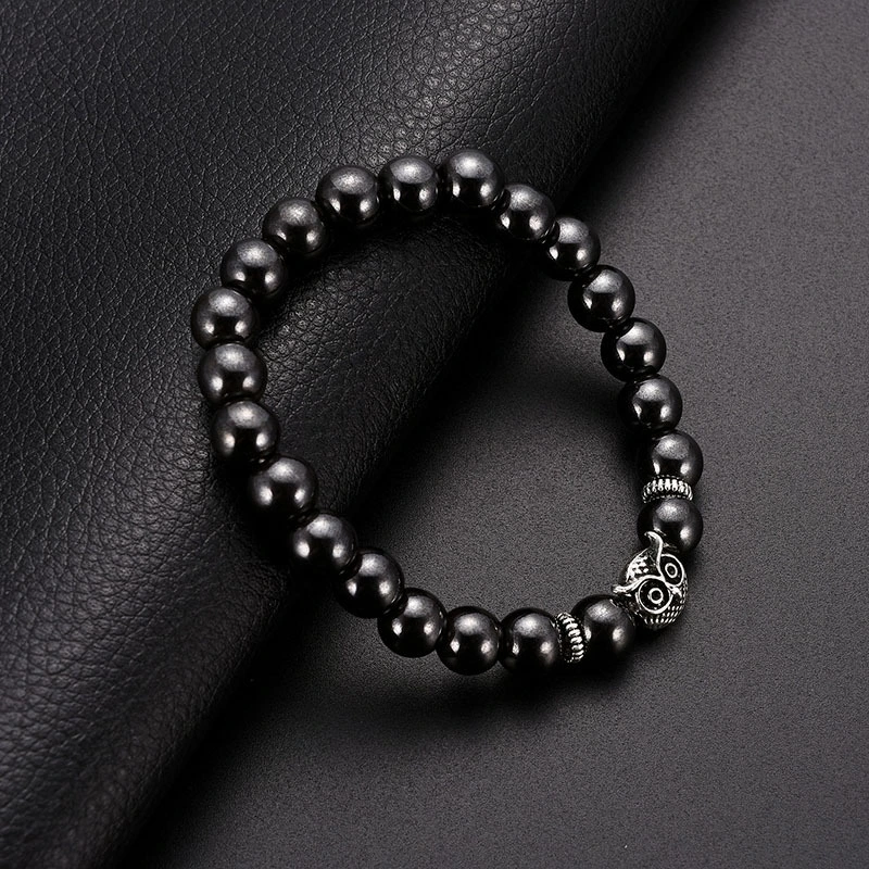 Simple And Fashionable Owl Black Gallstone Magnetic Magnet Bracelet