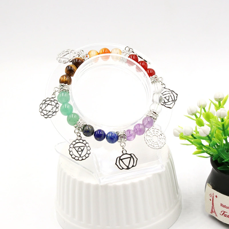 Seven Chakra Yoga Symbol Trinket Hand String