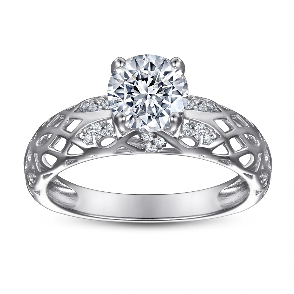 Exclusively For Sterling Silver Ring Women European And American Fashion Simulation Diamond Ring