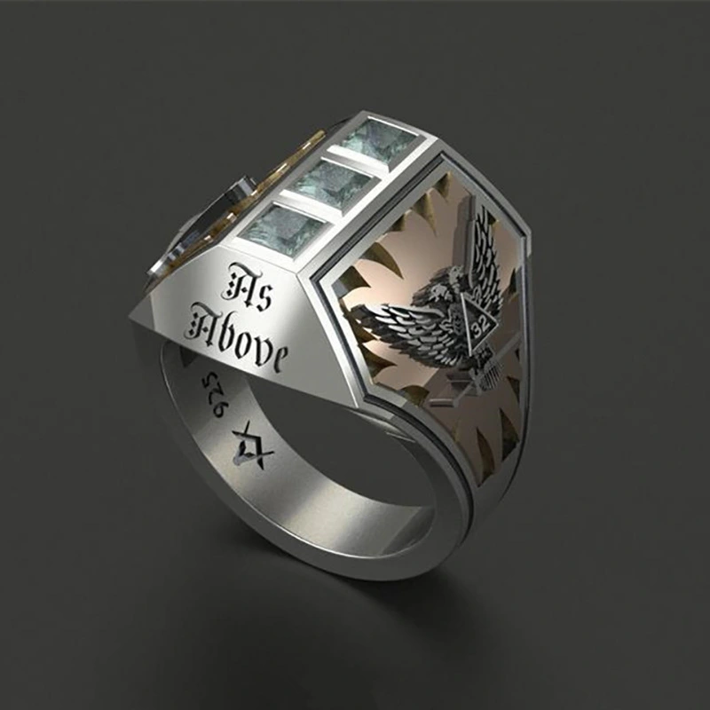 European And American Ethnic Style Unique Pattern Personalized Ring