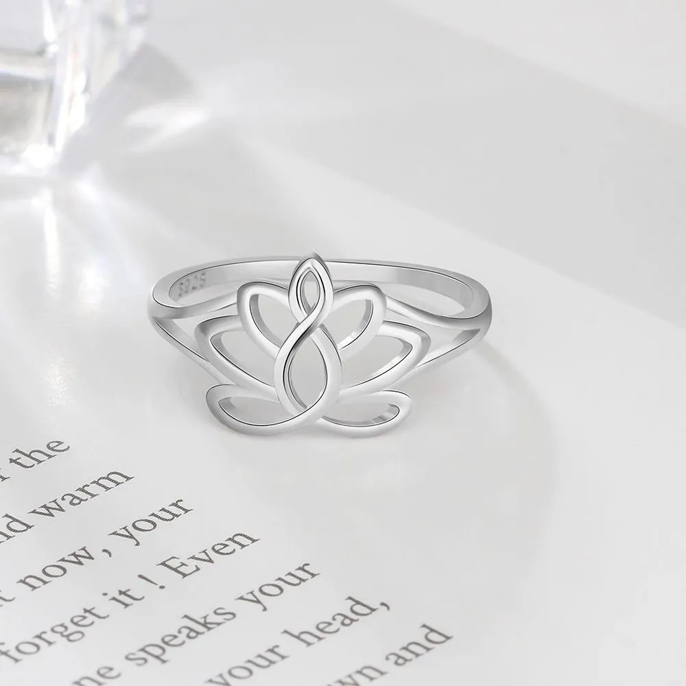 Accessories Plain Silver Glossy Geometric Ring