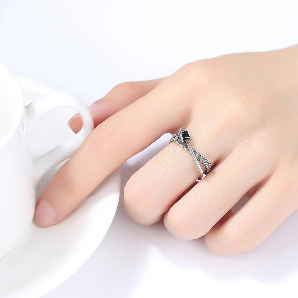 Korean Fashion Irregular S925 Thai Silver Ring