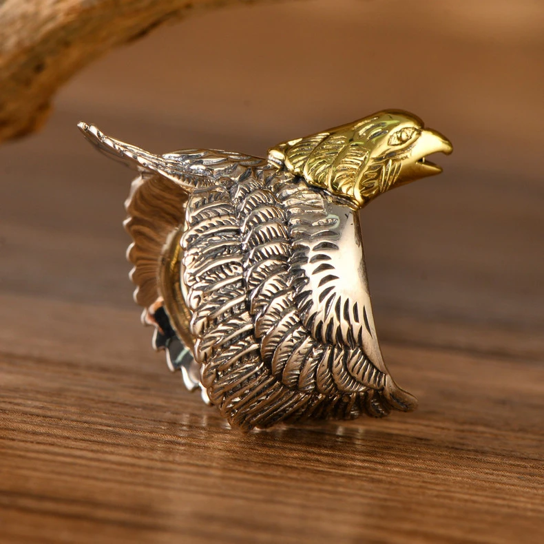 Men's Hipster Personality Retro Domineering Eagle Opening Eagle Ring