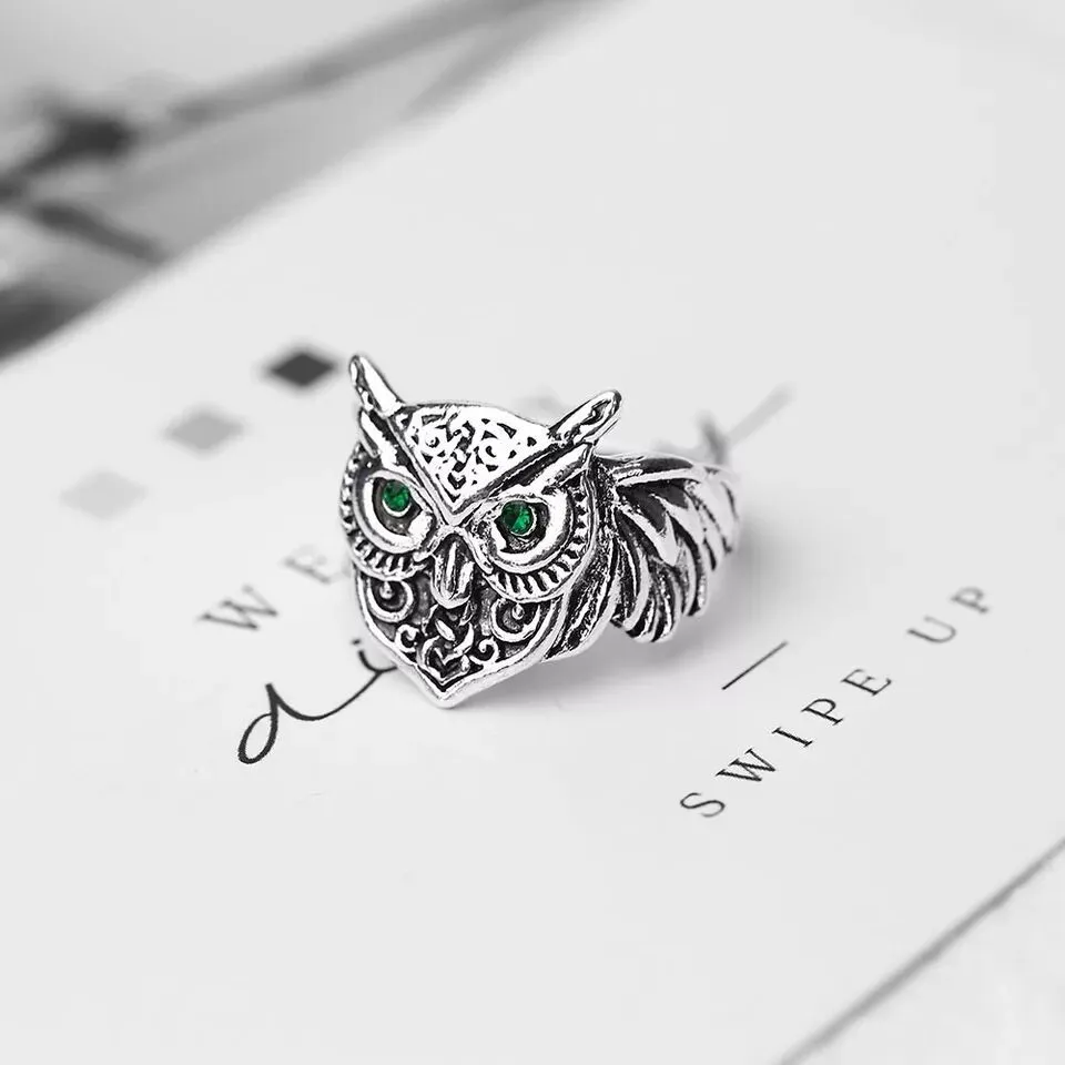 Animal Owl Ring Men And Women Pass