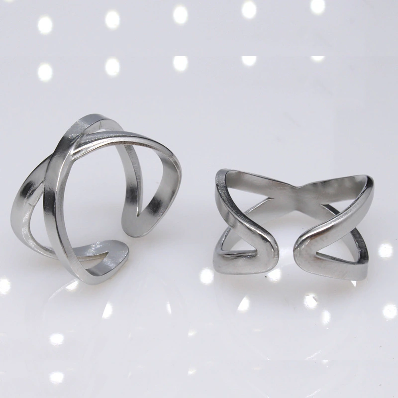 Vintage Cross Adjustable Titanium Steel Ring