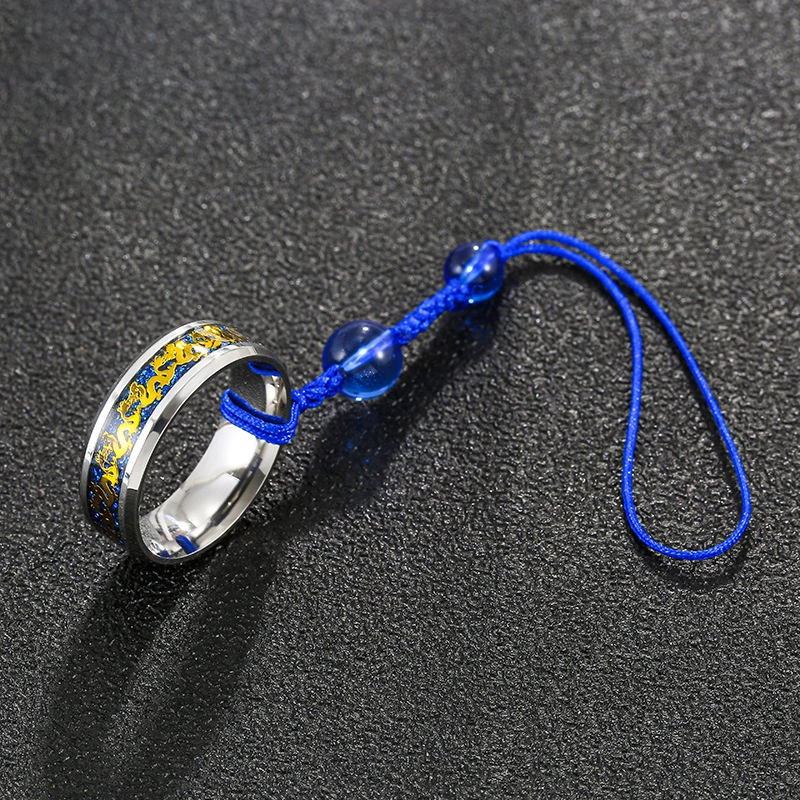 Luminous Titanium Steel Mobile Phone Lanyard Ring Buckle