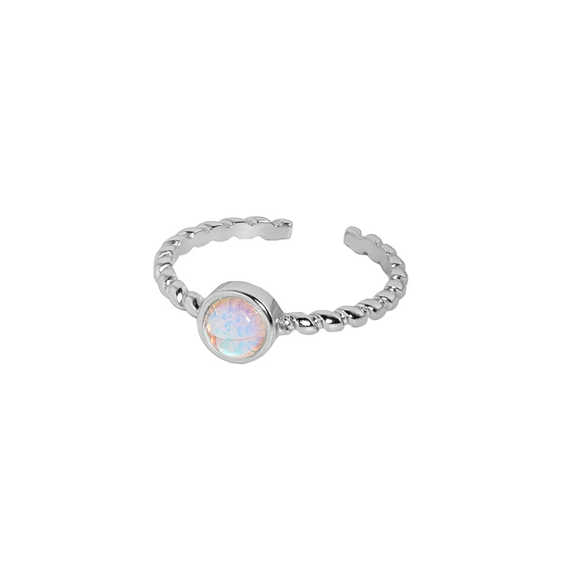 Niche Light Luxury Moonstone Gemstone Ring