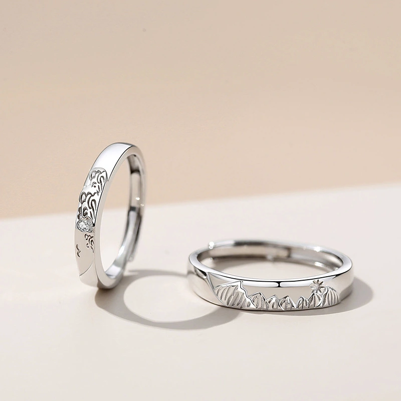 Couple Ring A Pair Of Women And Men Niche Design Sense