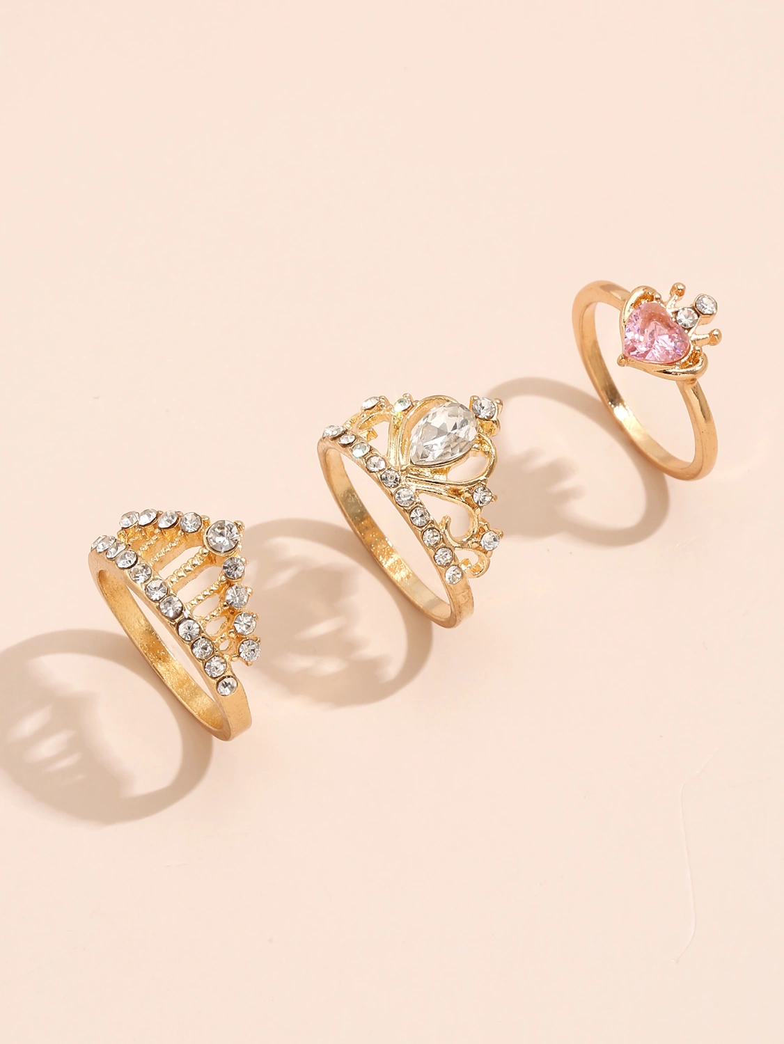 Sweet Commuter Student Ring Pure Color Women's Jewelry