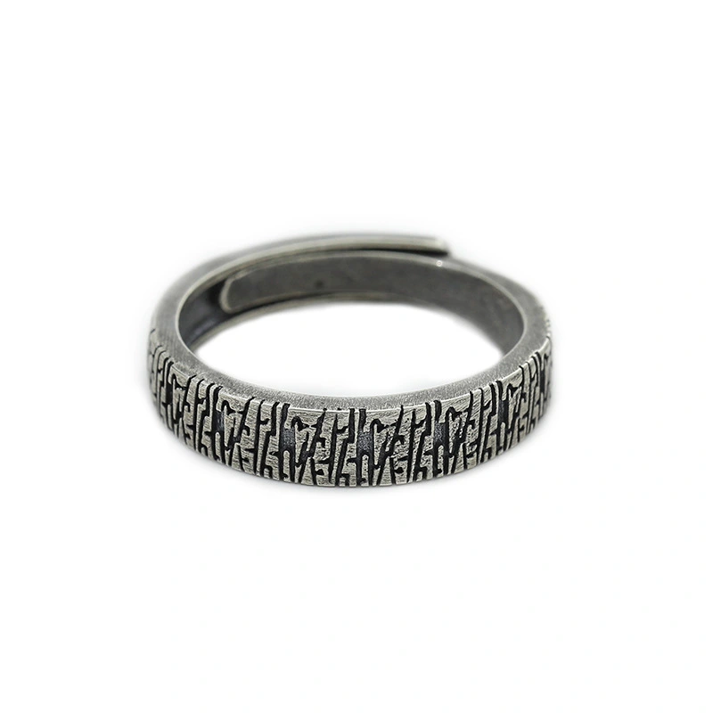 Ring Silver Love Throbbing Heart