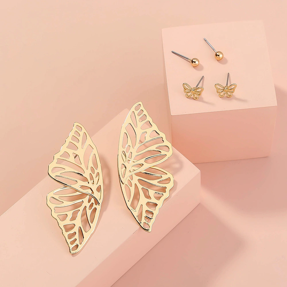 Set of butterfly earrings