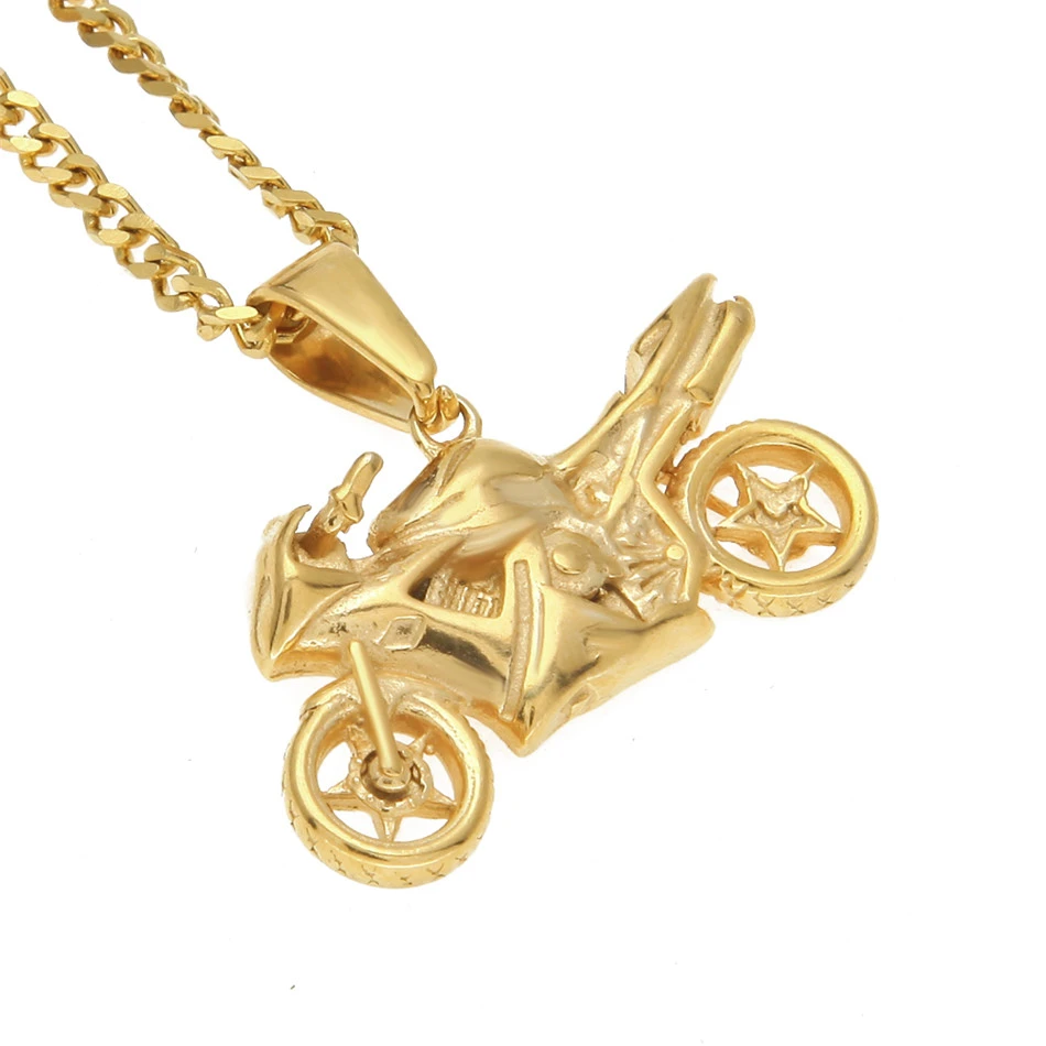 Hip Hop Men's Motorcycle Pendant