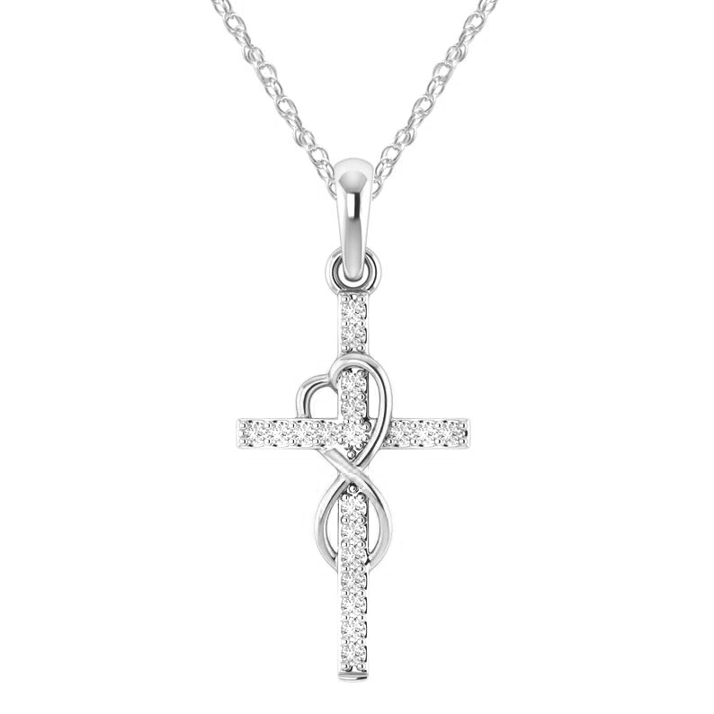 Eight-character Cross Alloy Pendant