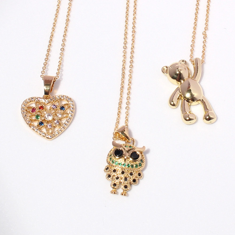 Fashionable Personality Bear Love Pendant Necklace