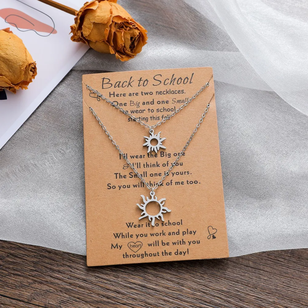 Good Classmate Card Necklace Personality